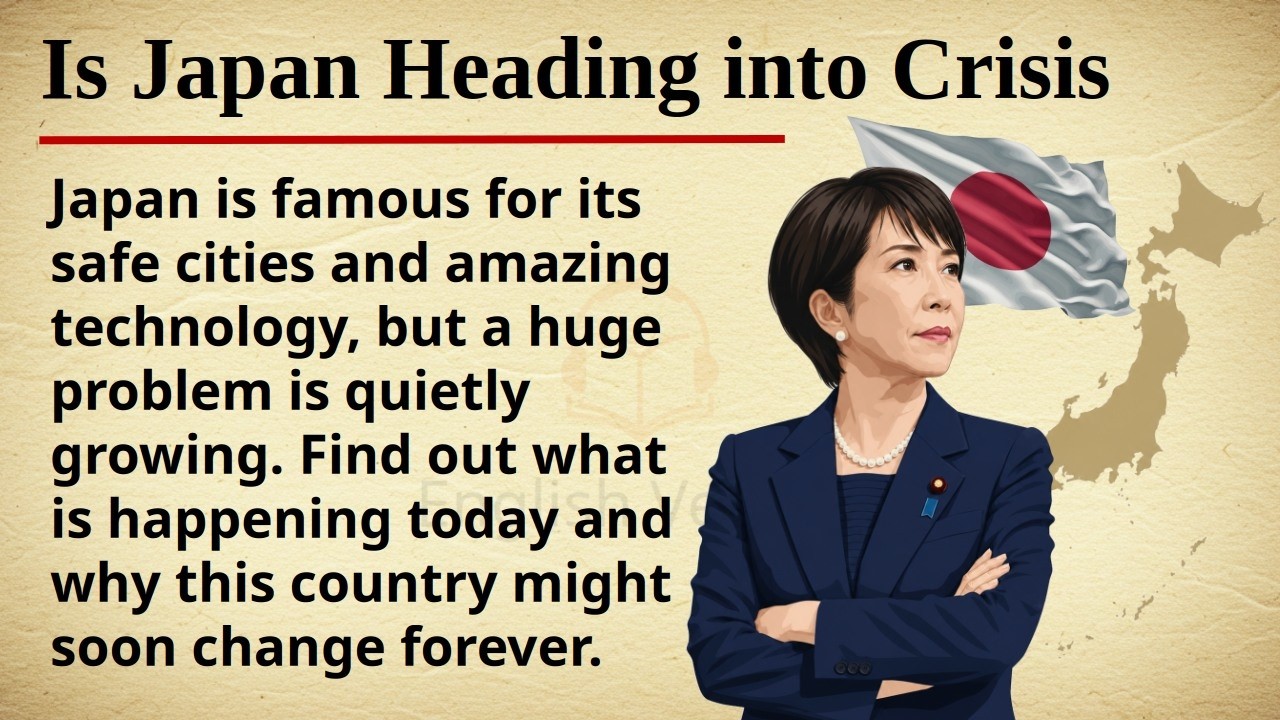 Is Japan Heading Into Crisis? 🇯🇵📉 Learn English Through Story Level 2 || Graded Reader 🎧