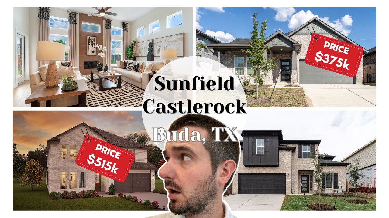 Sunfield, Буда, Техас | Обзор домов Castlerock, цены и спецпредложения