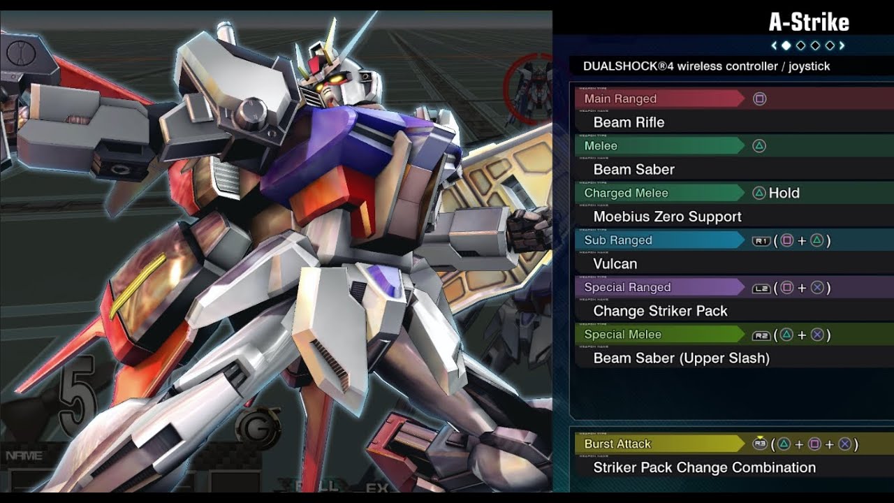 Strike Gundam - Gundam Extreme Versus Maxi Boost ON Combo Guide