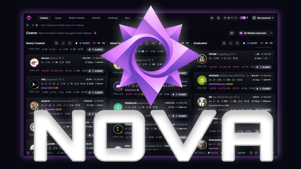 How to Trade on Nova | Solana Trading Terminal