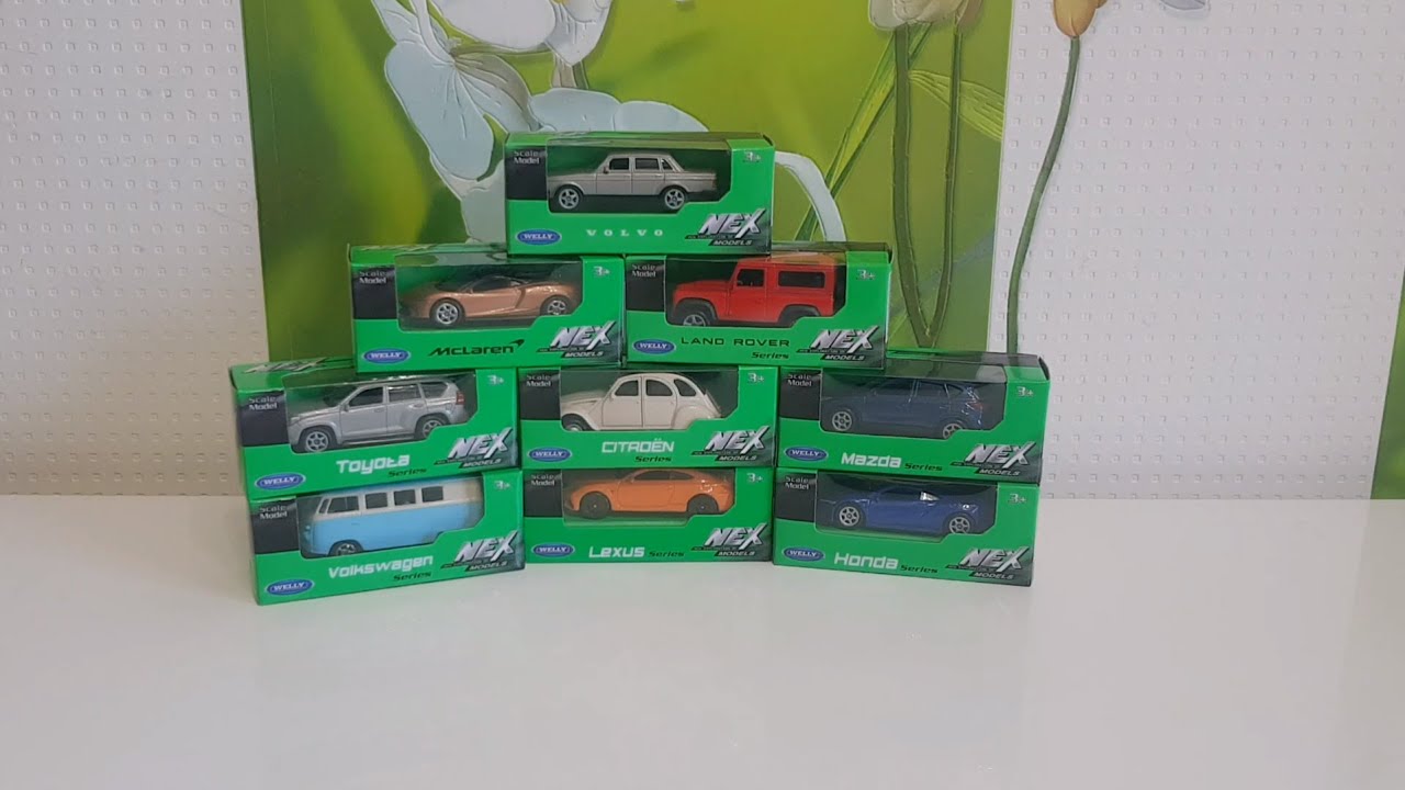 Welly 1:60 1/60 1:64 car scale NEW SET review VOLVO 240 LEXUS VW T1 LAND ROVER TOYOTA CRUISER PRADO