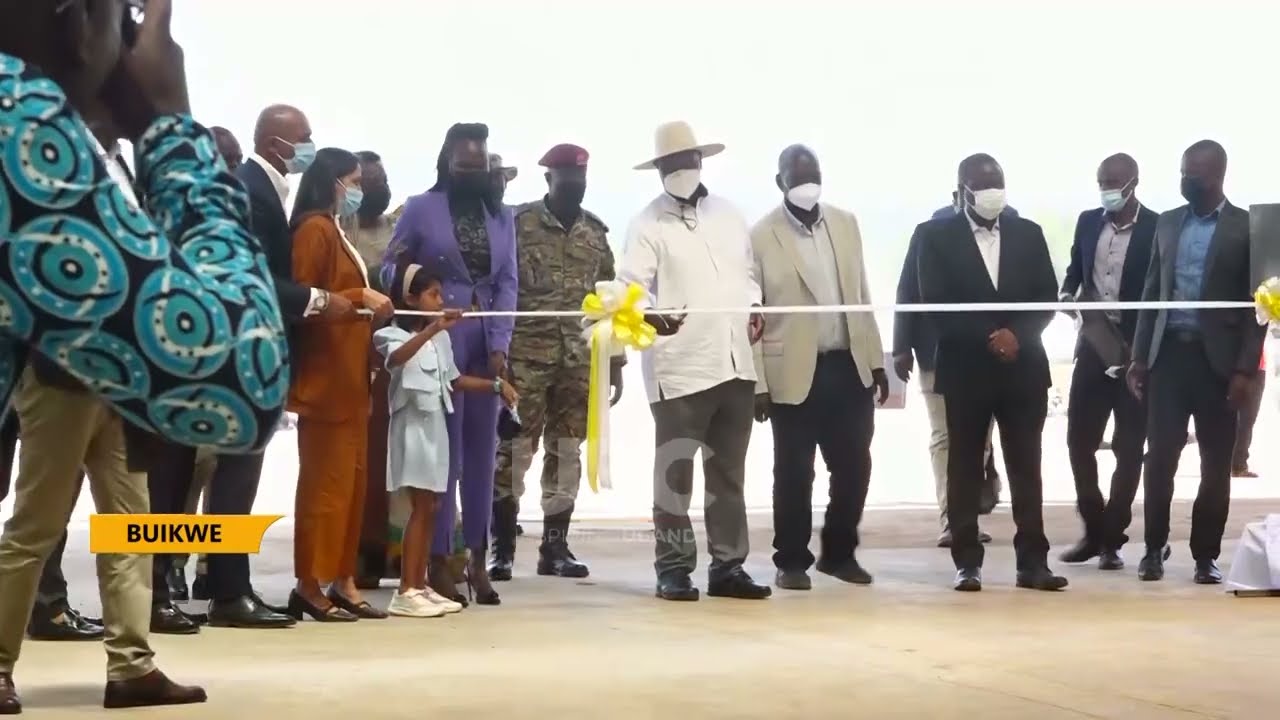 CERAMIC FACTORY OPENS   MUSEVENI COMMISSIONS MODERN TILES MANUFACTURING FACTORY IN JINJA
