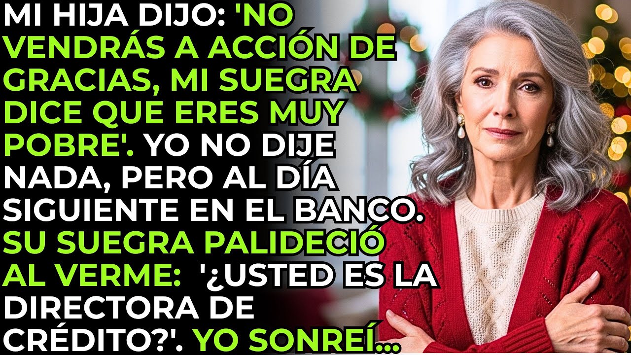 Mi Hija No Me Invitó Al Día De Acción De Gracias… Hasta Que Su Suegra Entró A Mi Oficina