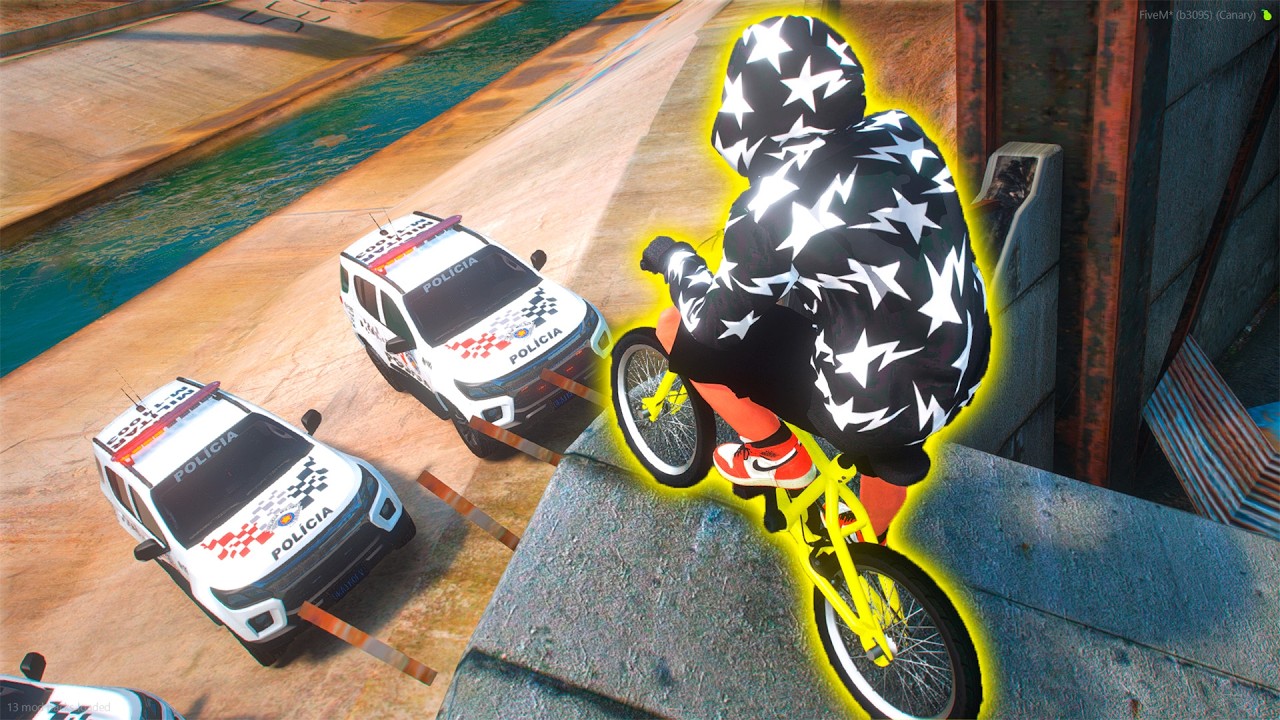 CRIEI A MELHOR FUGA DE BIKE no GTA RP (FUGA IMPOSSIVEL)