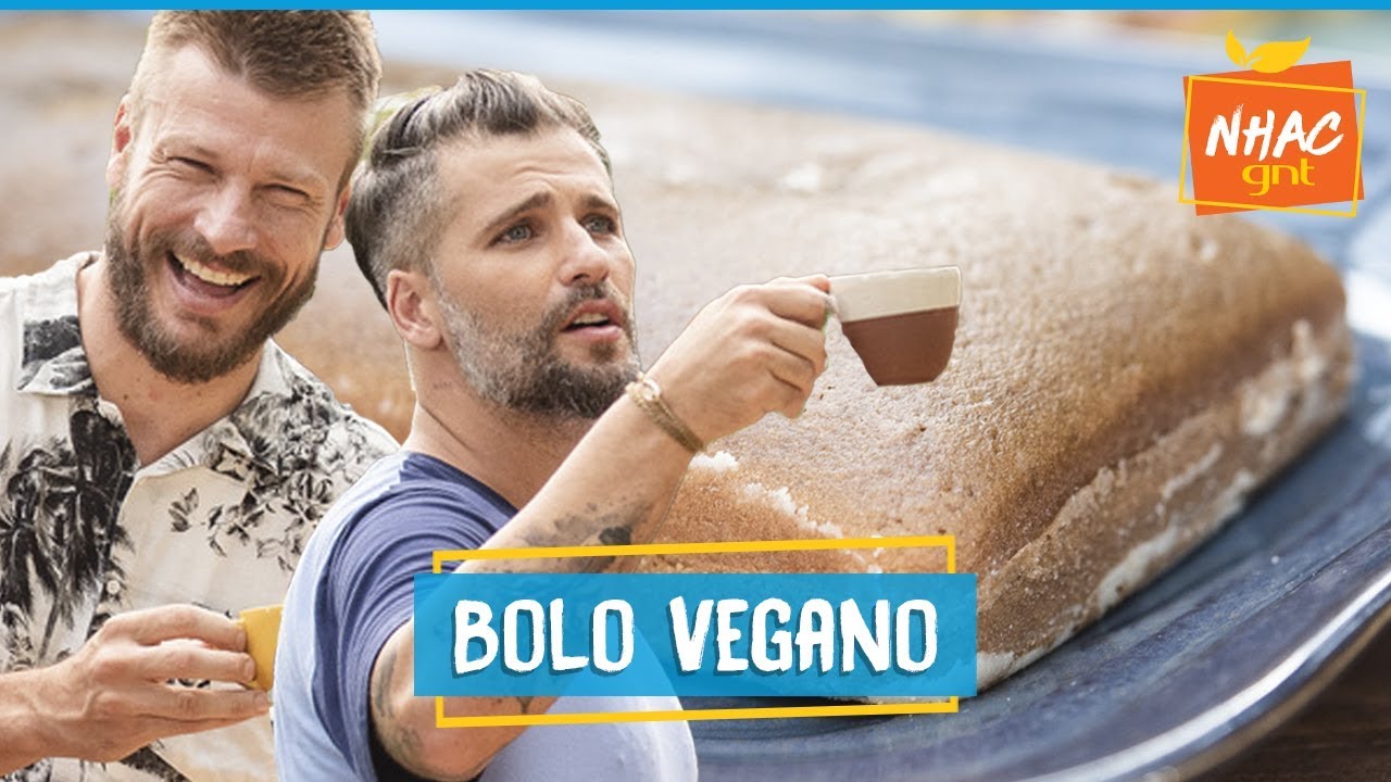 Bruno Gagliasso e Hilbert fazem BOLO VEGANO de café com leite | Rodrigo Hilbert | Tempero de Família