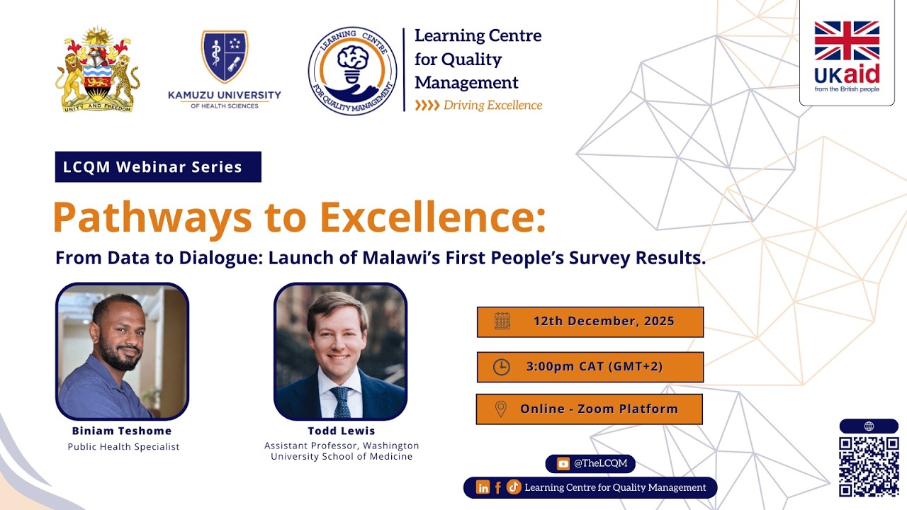 Global Launch of the Malawi People's Voice Survey Results - Because We Care Campaign