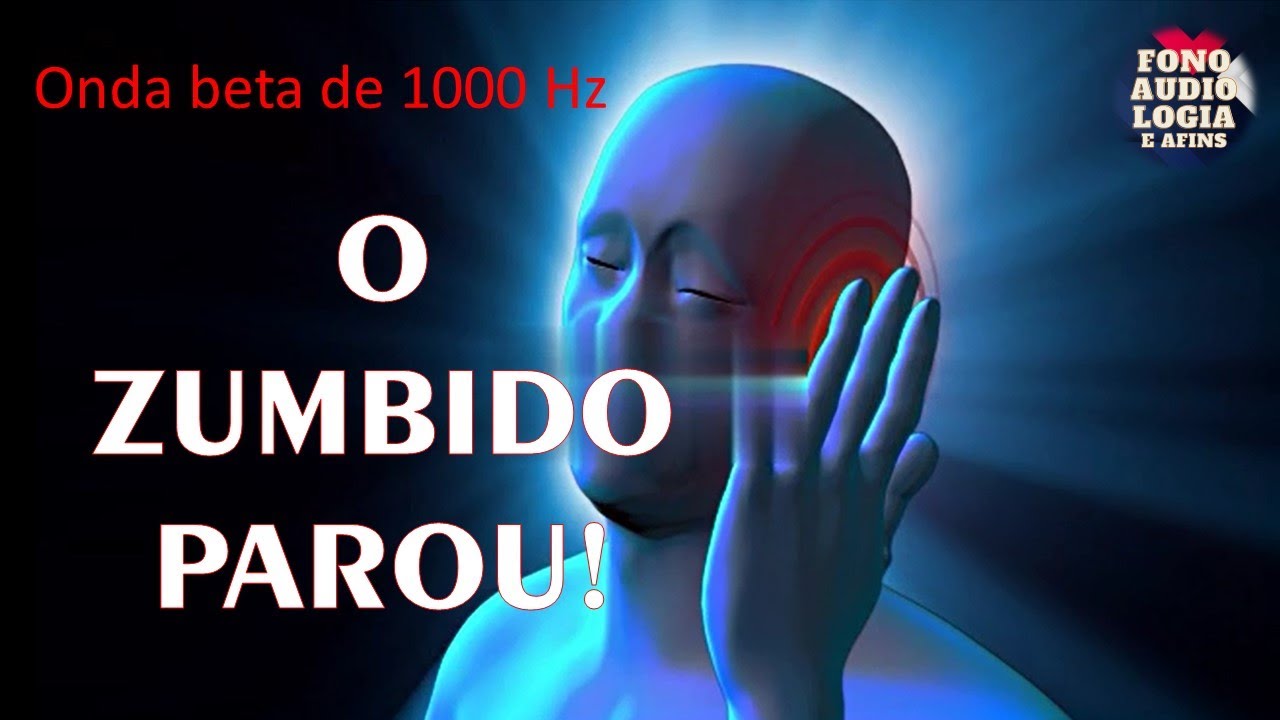 Terapia de som para zumbido no ouvido - Onda beta de 1000Hz.
