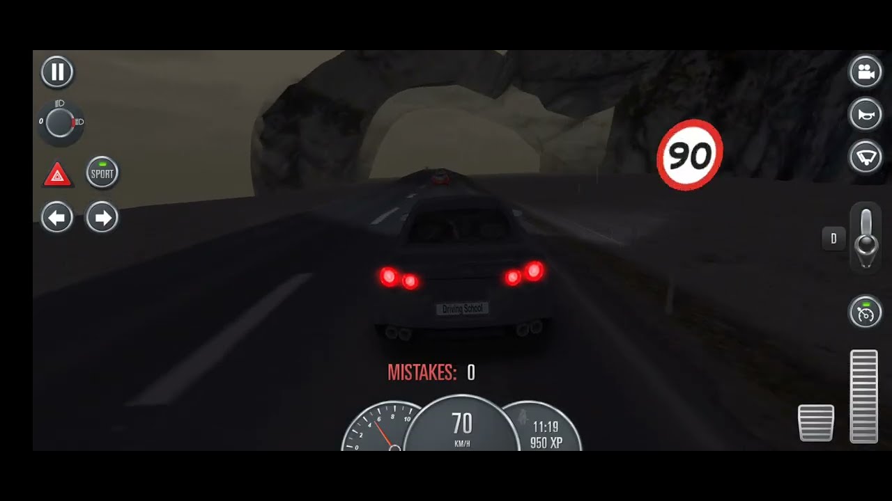 Driving School 2016 Andes Mountains Level Exam (Cars) | Nissan GT-R