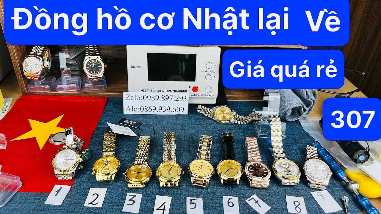 Khui Lô Đồng Hồ Nhật CƠ MIYOTA JAPAN CITIZEN 9 Mãu Báo Giá Công Khai