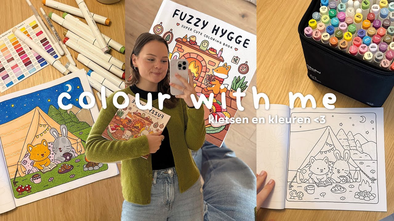 colour with me ☕️🎨  samen kleuren en kletsen
