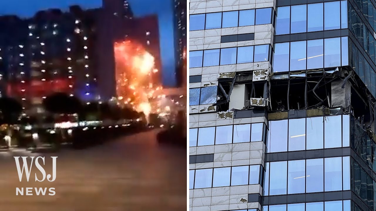 Watch: Explosion in Moscow after Suspected Ukrainian Drone Strikes | WSJ News