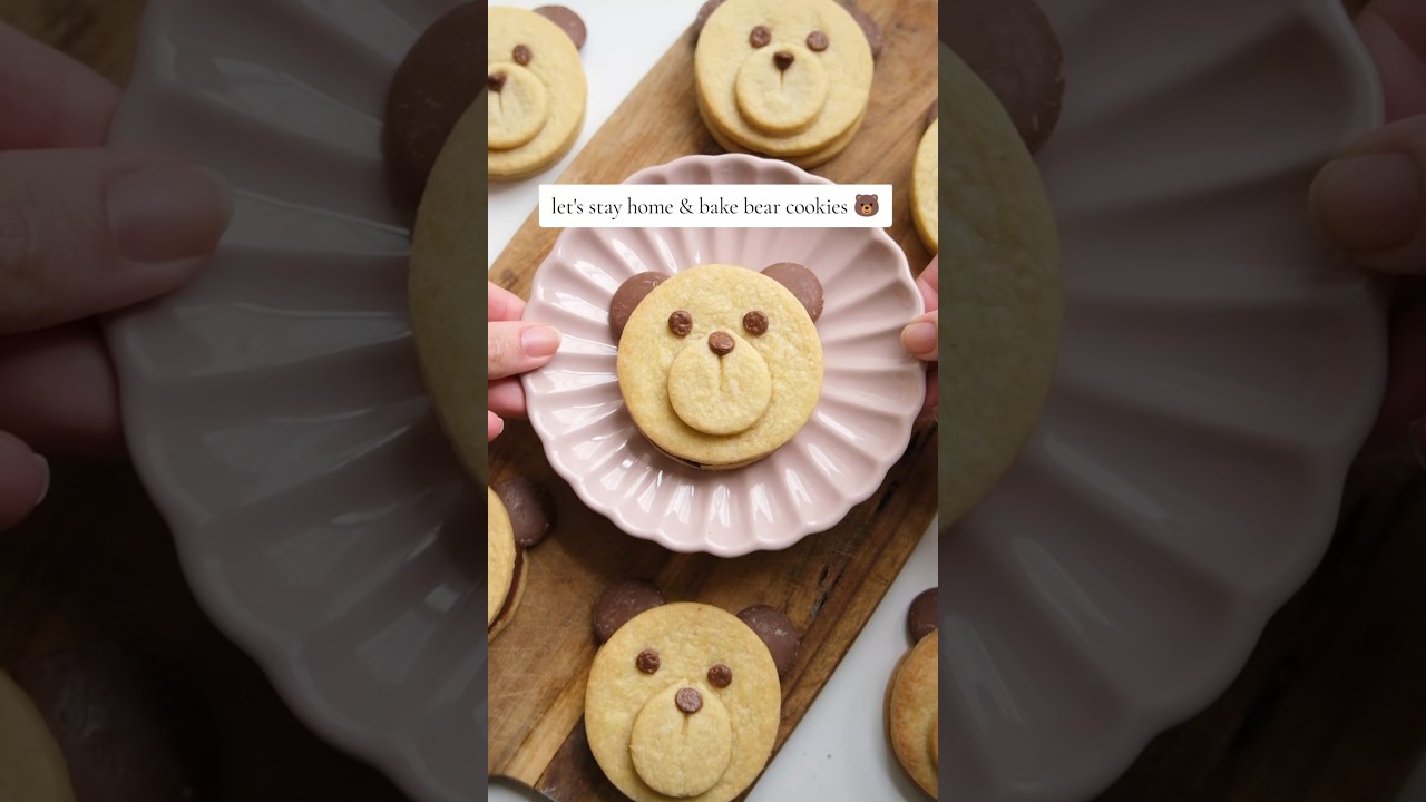 Bear Cookies 🐻 Recipe in the pinned comment 👇🏻 #bakingideas #cookies #autumn #baking
