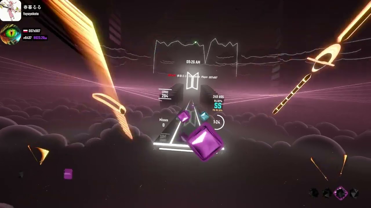 Beat Saber - 春暮るる feat. Miku - fuyuyakata / misterlihao