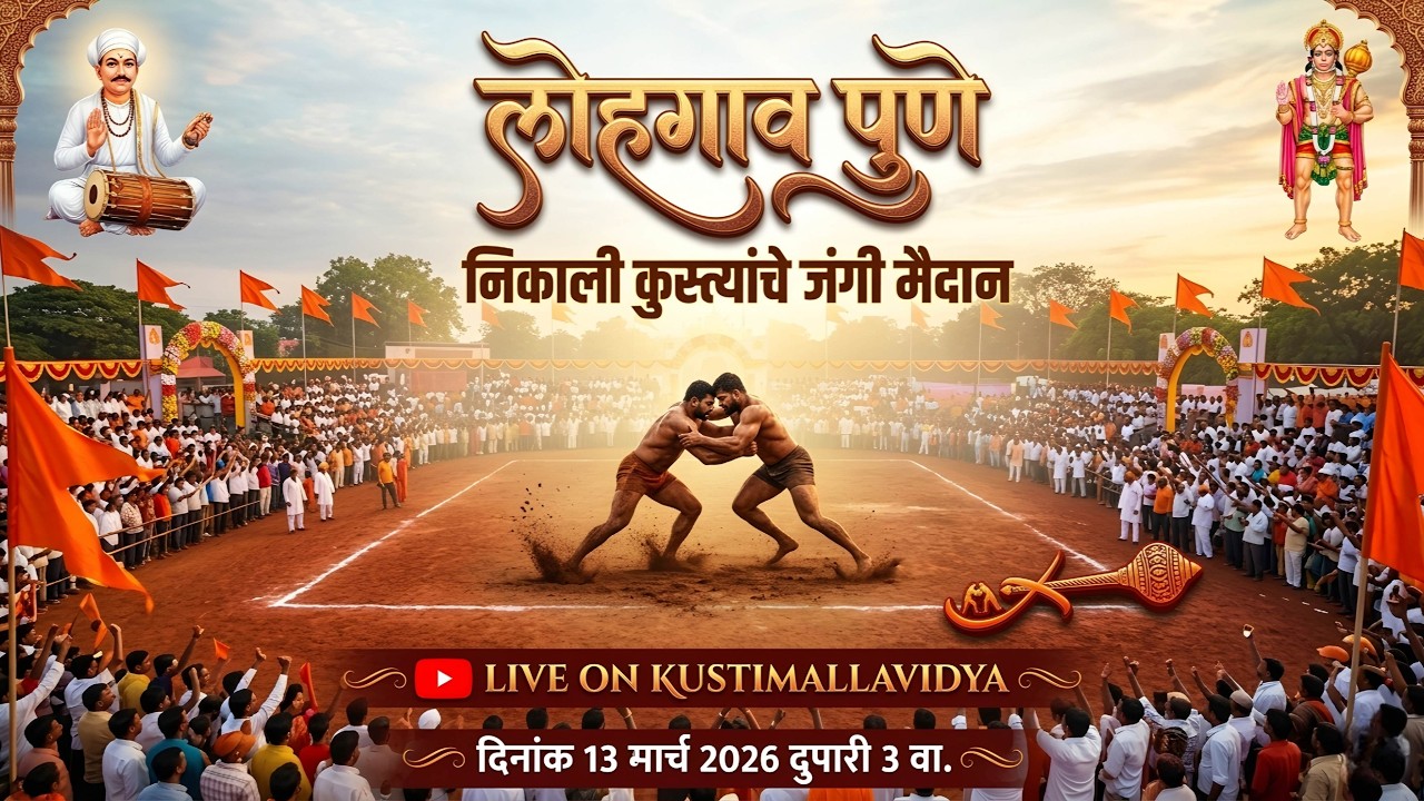 ​🔴 LIVE: लोहगाव पुणे निकाली कुस्त्यांचे जंगी मैदान | Kusti Live Today | Kustimallavidya