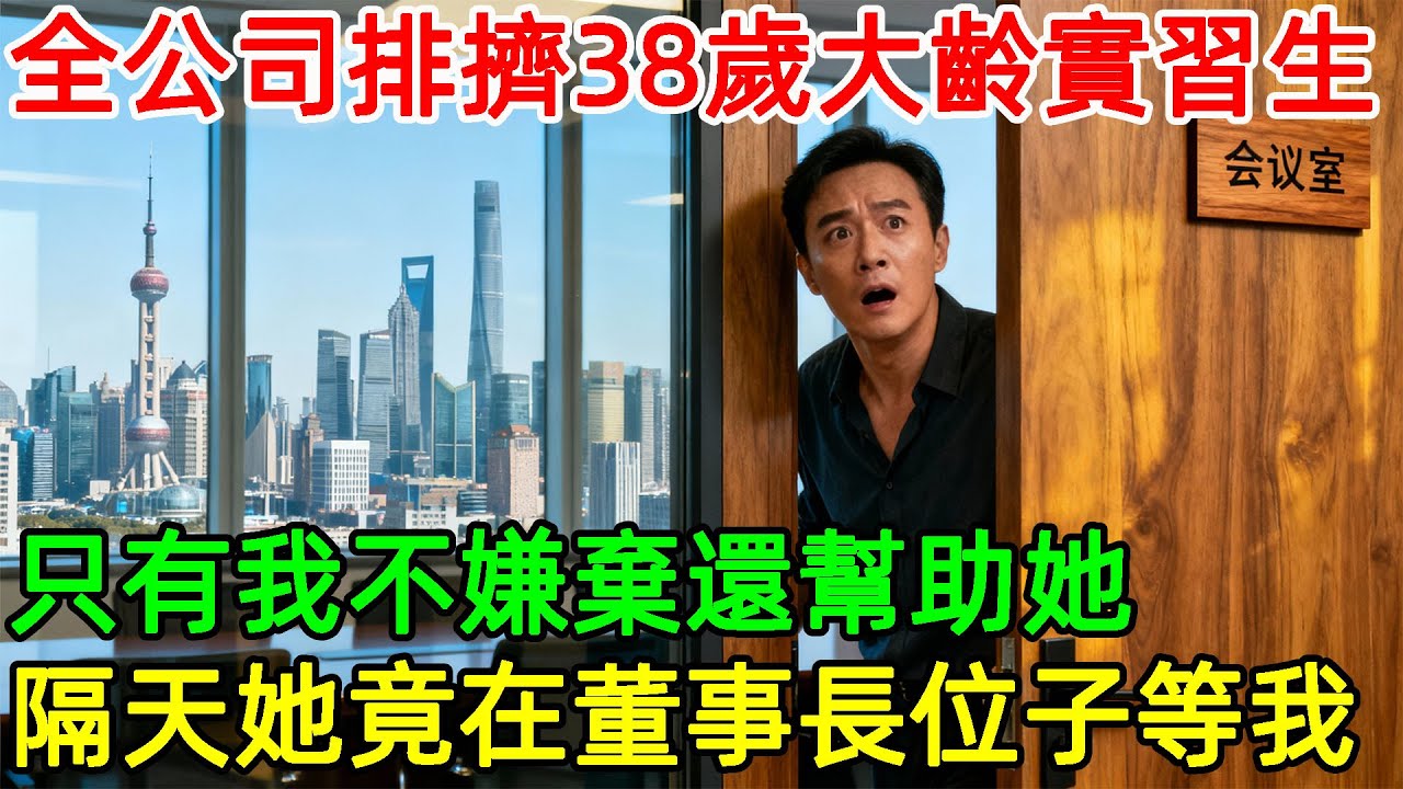 全公司排擠38歲大齡實習生,只有我不嫌棄還幫助她,隔天她竟在董事長位子上等我#情感#故事#正能量#故事频道#故事分享