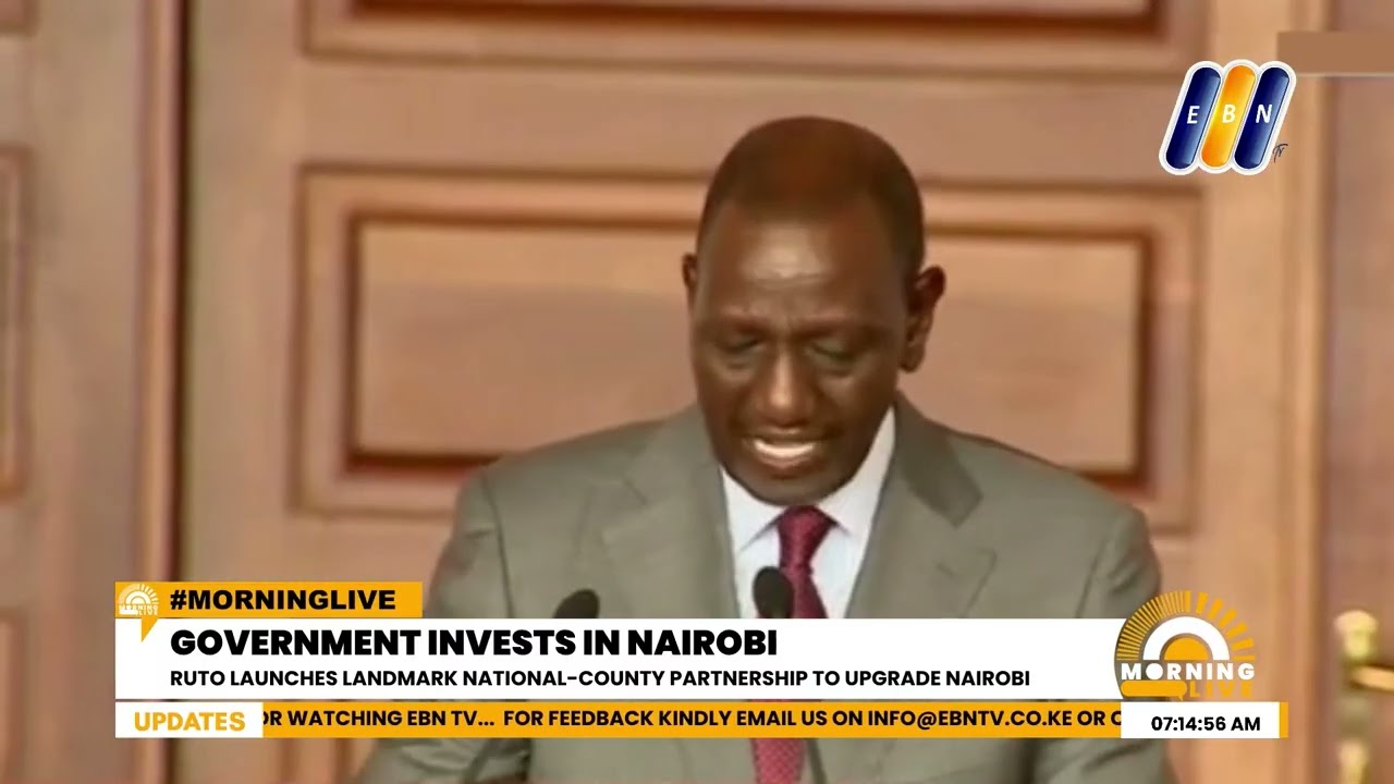 Ruto Launches National–Nairobi County Partnership to Upgrade City Services and Infrastructure