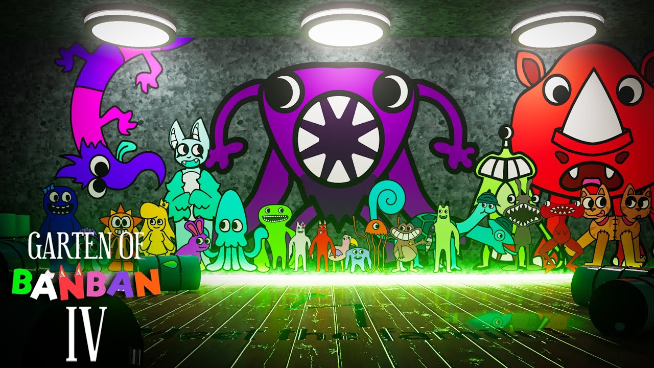 Garten of Banban 4 - ALL NEW BOSSES + SECRET ENDING (Gameplay #6)