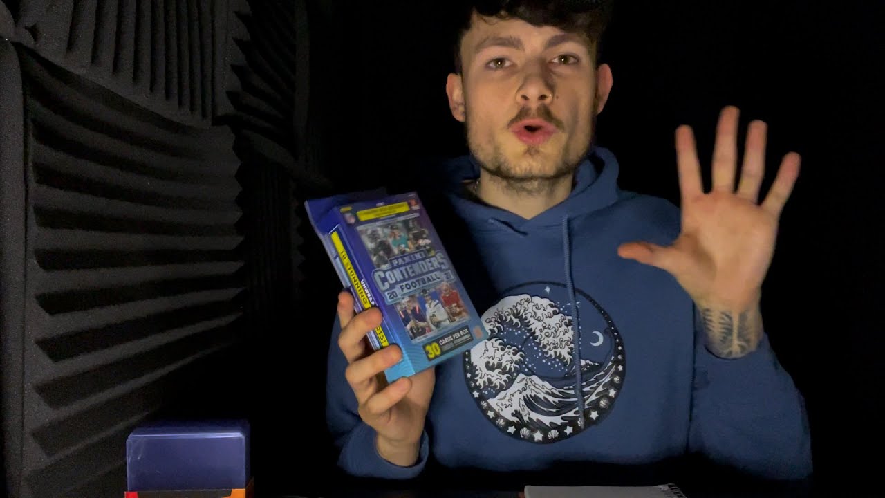 ASMR sports cards trying to make my money back opening a 2021 Football Contenders Hanger Box!