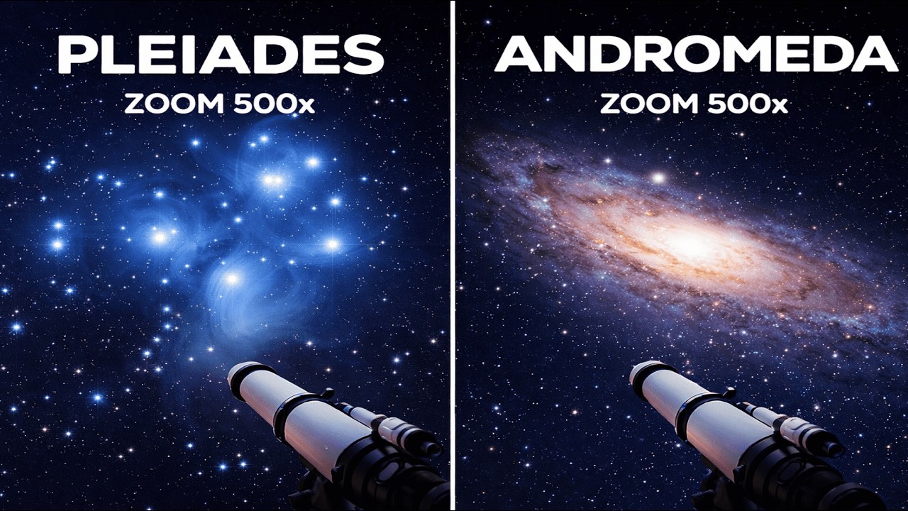 What the Universe Looks Like Through a Powerful Telescope