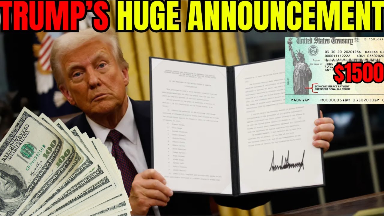IT'S OFFICIAL: Trump Just Announced $1500 Checks & Billions of Dollars for Americans