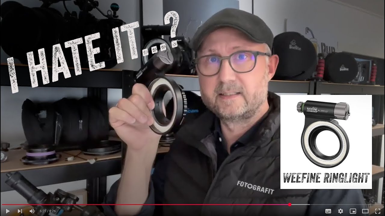 Weefine Ringlight - how NOT to use it. (Lars is a little bit angry)