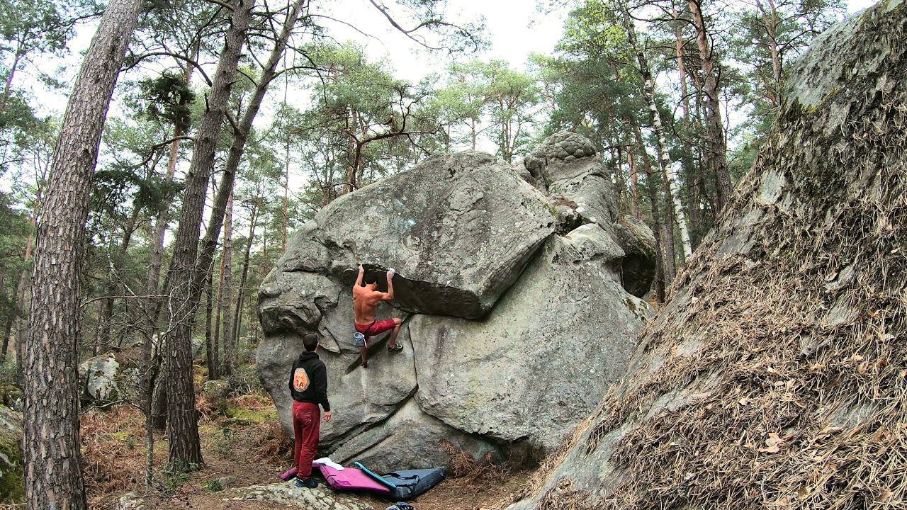 Escalade Fontainebleau: Le Merveilleux 7b Cuvier Merveille
