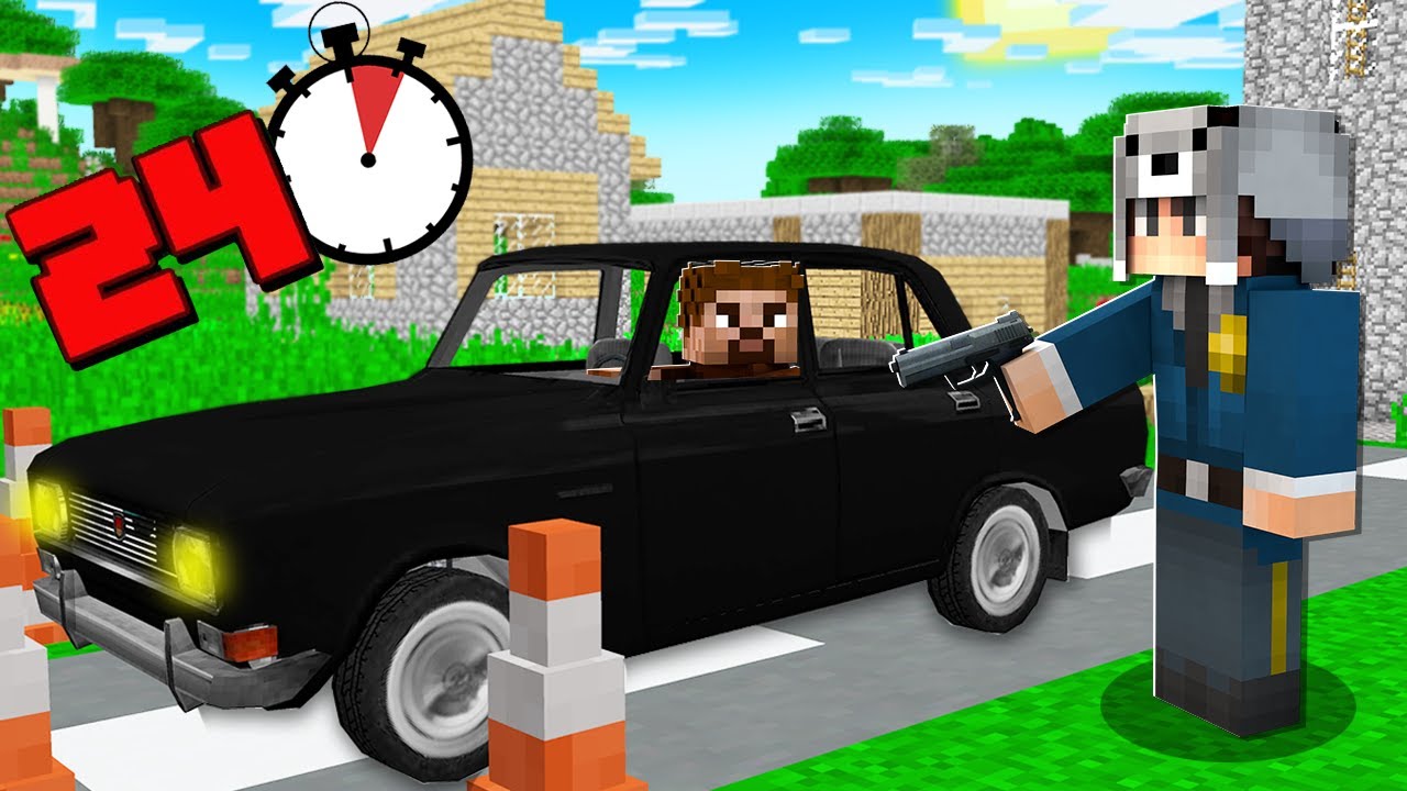 24 SAAT TRAFİK POLİSİ OLDUM - Minecraft