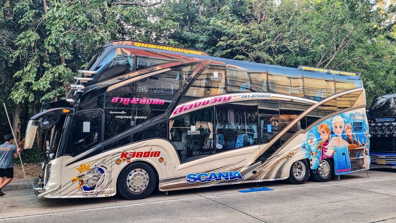 มาดูรถบัสสวยๆเมืองอุดร สองขวัญทราเวล Sania K380IB