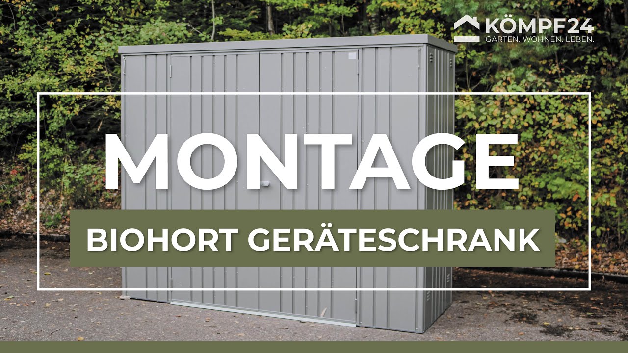 Biohort Geräteschrank - Aufbau und Montage