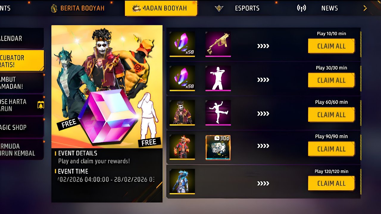 FF FREE 😱 REWARDS 🔥OB 53 NEW UPDATE FF 😍 GET UNLIMITED DIAMONDS 💎 UPCOMING NEW EVENTS FREE FIRE 🔥🔥