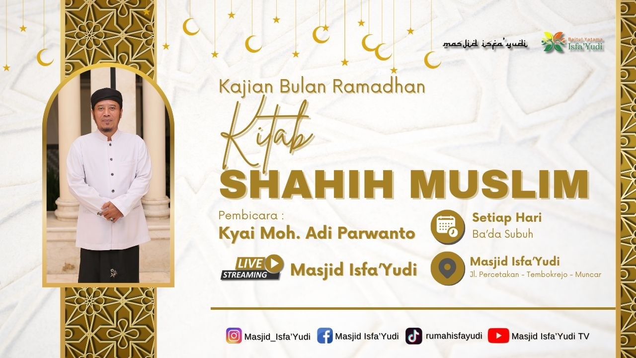 🔴 [ LIVE Day 19 ] Ngaji Kitab Shahih Muslim Masjid ISFA'YUDI MUNCAR-BANYUWANGI..#pengikut #fyp