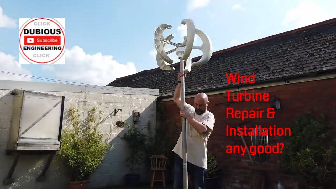DuB-EnG: Chinese Vevor Wind Turbine Power Generator - How to install, repair and a review is it good