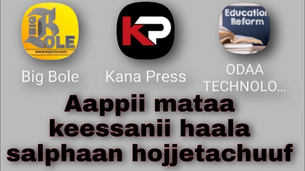 Aappii mataa keessanii ofii keessanii uummachuu ni barbaaddu?