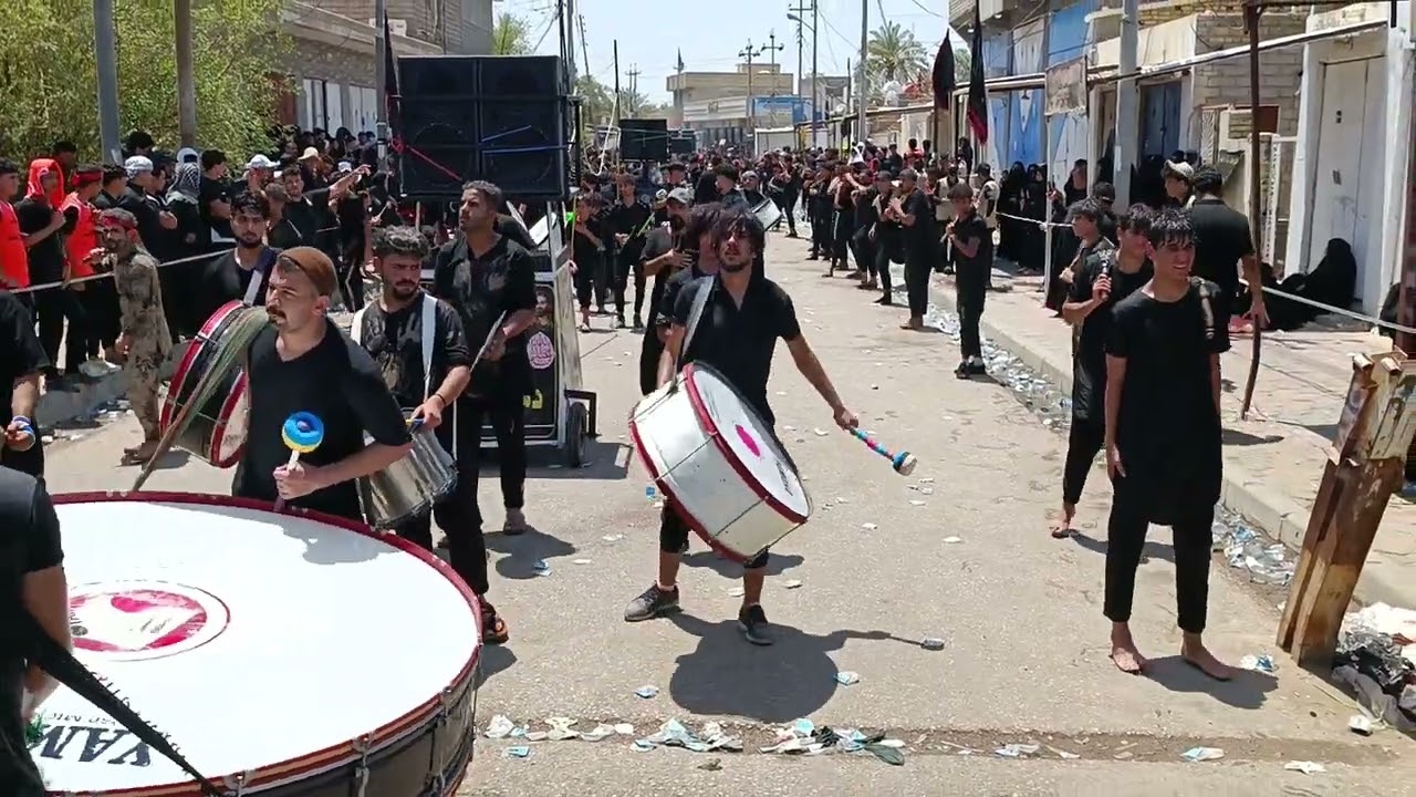 استعراض يوم السابع من محرم 1445هـ موكب دمعة رقية ميسان -العزير