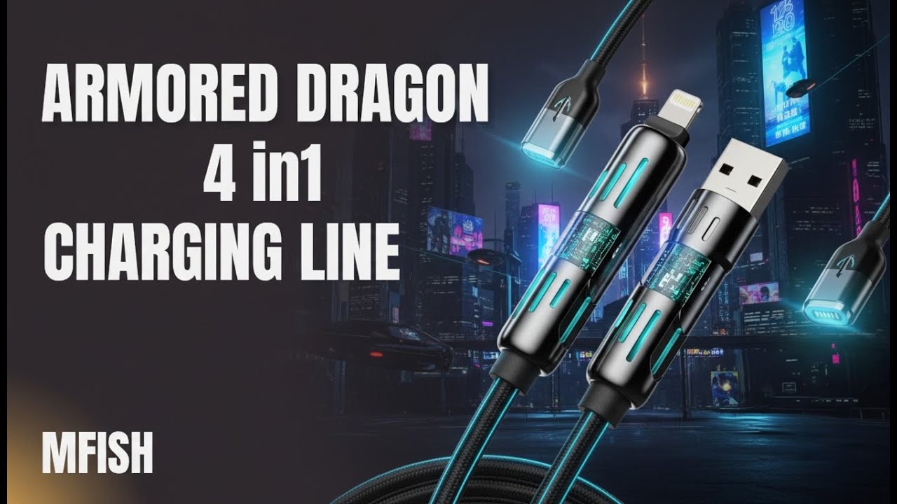 Распаковка и обзор зарядного устройства MFISH ARMORED DRAGON 4 в 1 #mfish