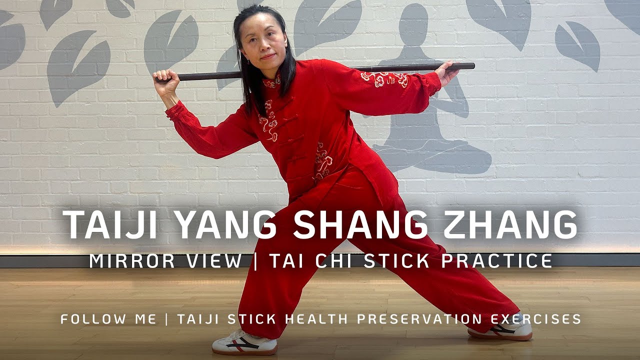 Tai Chi Stick | Taiji Yang Sheng Zhang | Follow Me Mirror Version | 太极养生杖