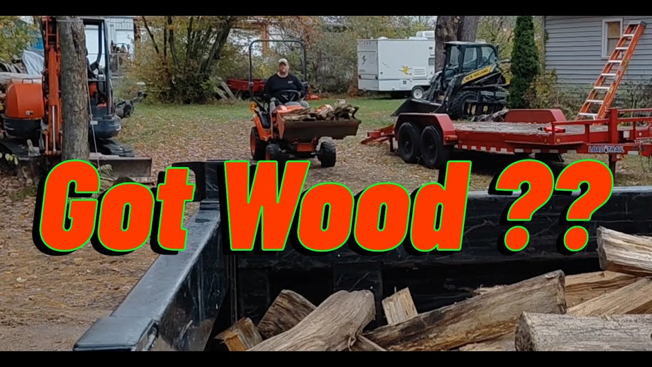 A fire wood job with a little twist, what's the twist you say !  Hit play to find out !