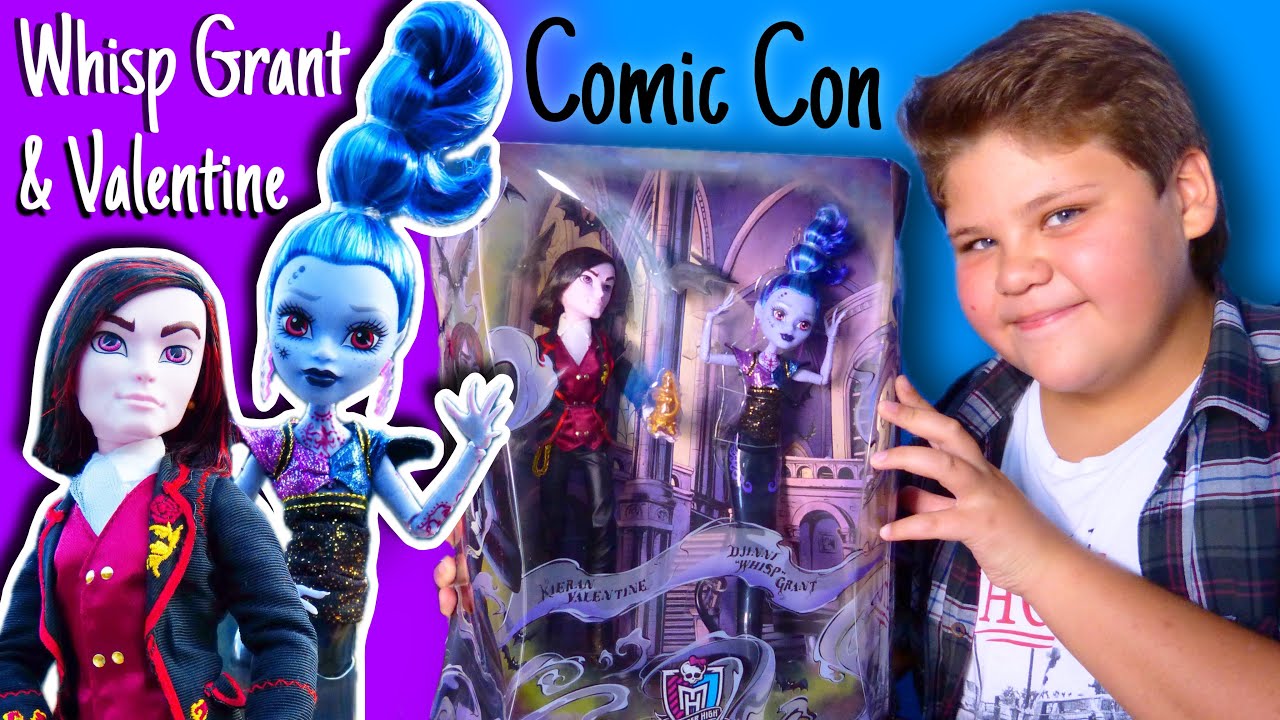 Monster High SDCC 2015 &mdash; Keiran Valentine & Djinni Whisp Grant Валентин и Висп Комик Кон #монстерхай