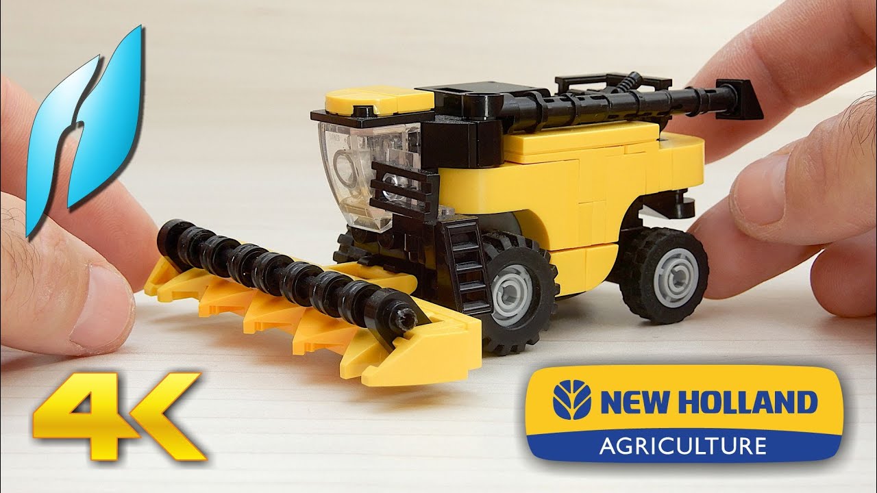 How to Build a Small Lego Combine Harvester New Holland CR 9070 (MOC) #lego #buildingblocks #howto