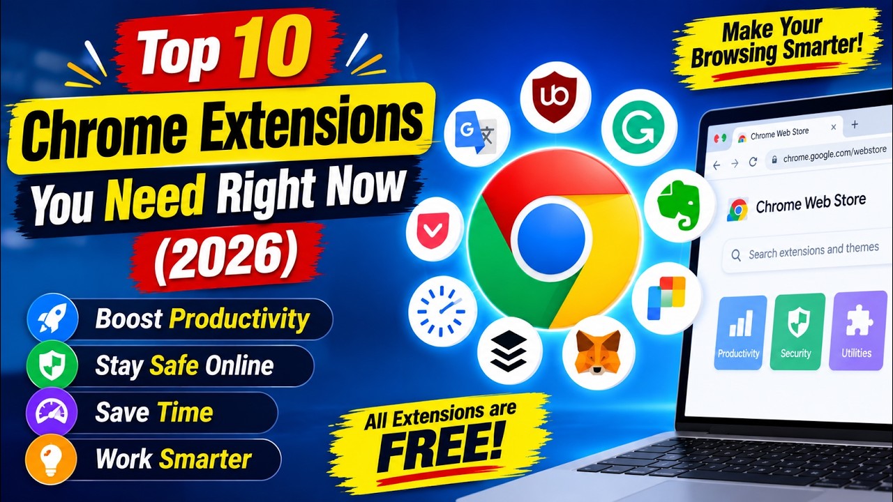 Top 10 Best Chrome Extensions You Need Right Now (2026)