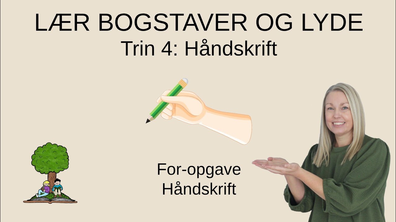 For-opgave - kan du skrive de store og de små bogstaver med en pæn håndskrift?