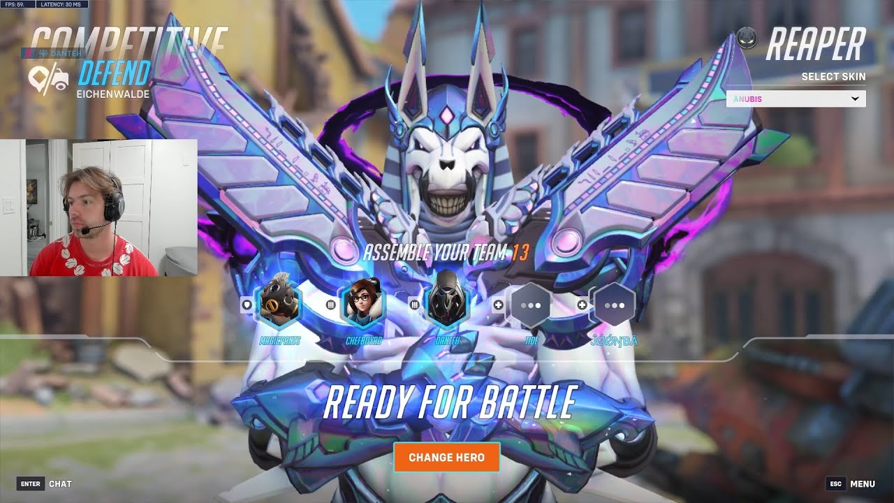 23 тыс. урона! Данте, безумный жнец, Overwatch 2, сезон 16, топ-500 игрового процесса