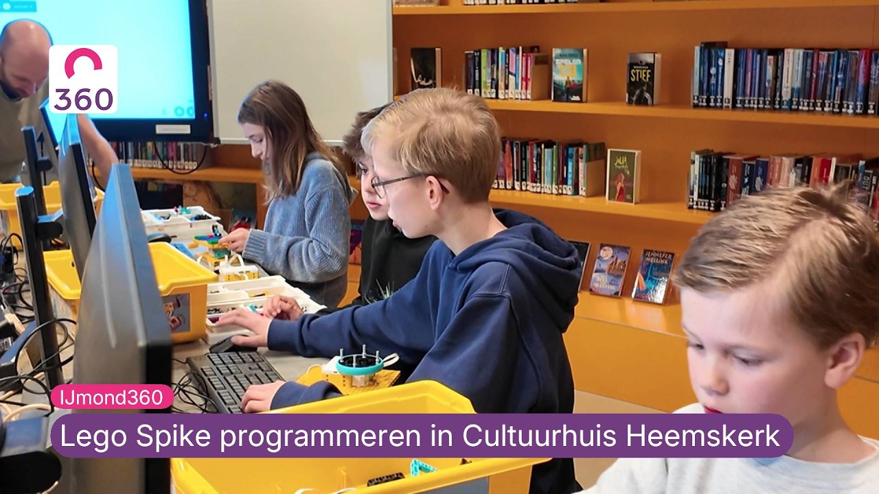Lego Spike programmeren in Cultuurhuis Heemskerk