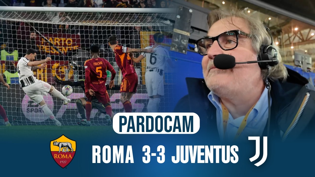 Roma–Juve 3-3 EPICA: gol pazzeschi, GATTI EROICO e MALEN SCATENATO | Telecronaca Pierluigi Pardo