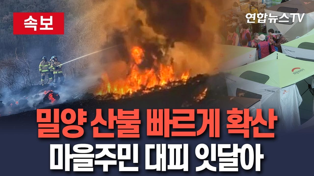 [🔴속보] 밀양 산불 빠르게 확산…국가소방동원령 속 