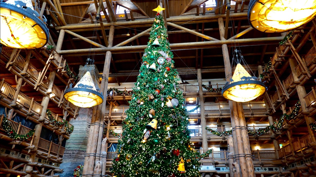 Disney's Wilderness Lodge Resort 2020 Tour with Christmas Decorations in 4K | Walt Disney World