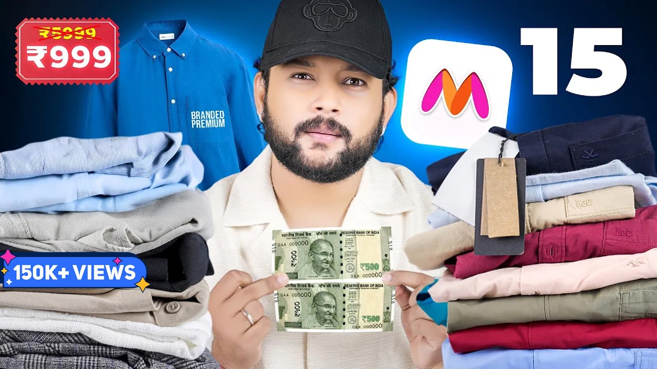 Can ₹1000 Buy a Premium Branded Shirt? 🔥 10 Best Myntra Casual Shirt Haul for Men | ONE CHANCE