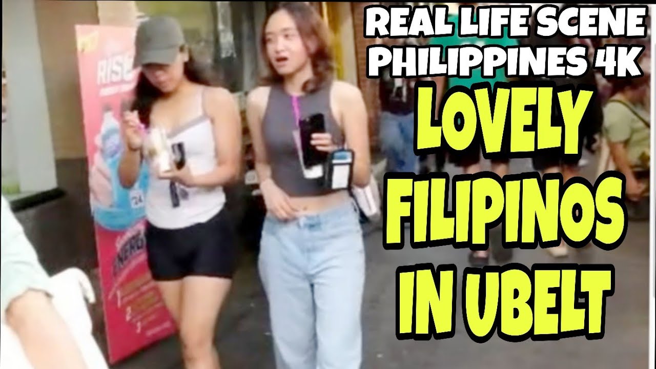 LOVELY FILIPINOS STUDENTS IN ESPA&Ntilde;A BOULEVARD UBELT MANILA TOUR WALKING IN PHILIPPINES 4K