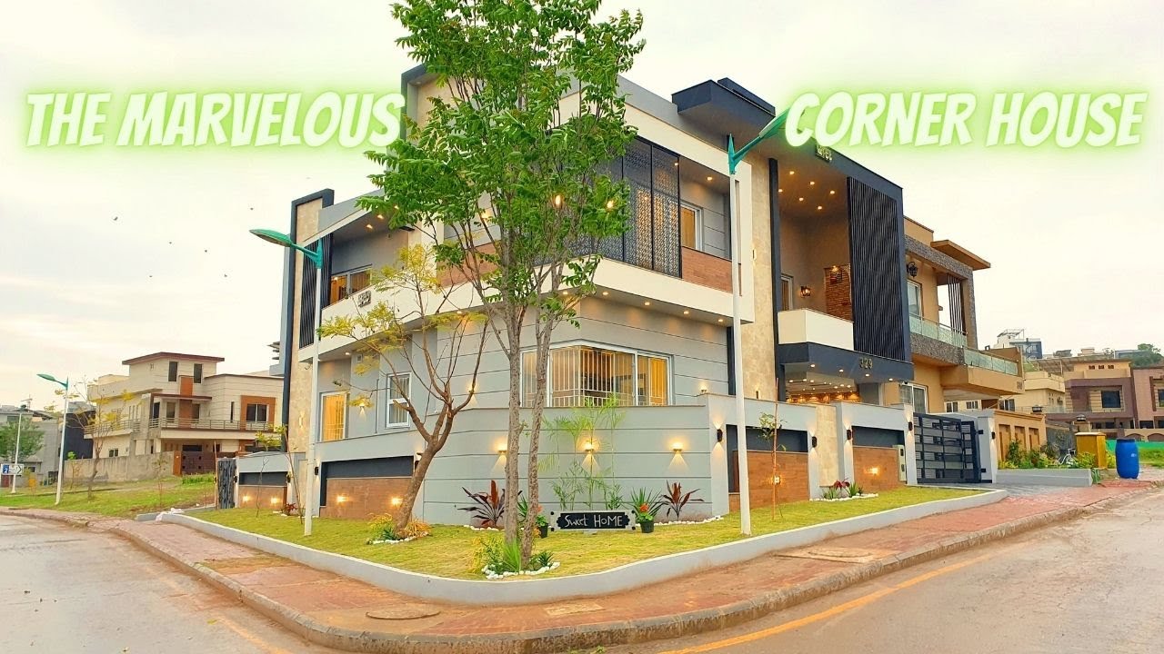 Corner 14 Marla House 60ft Huge Front Designer House For Sale In Bahria Town Rawalpindi Islamabad