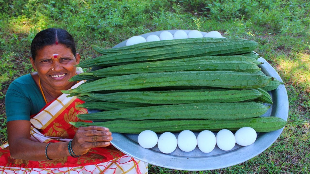 Ridge Gourd Recipe | Ridge Gourd With Egg Curry | Village Style Cooking | Side Dish Recipes